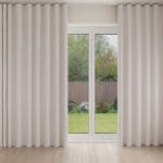 Laura Ashley Wickerwork Coral Pink Wave Curtain