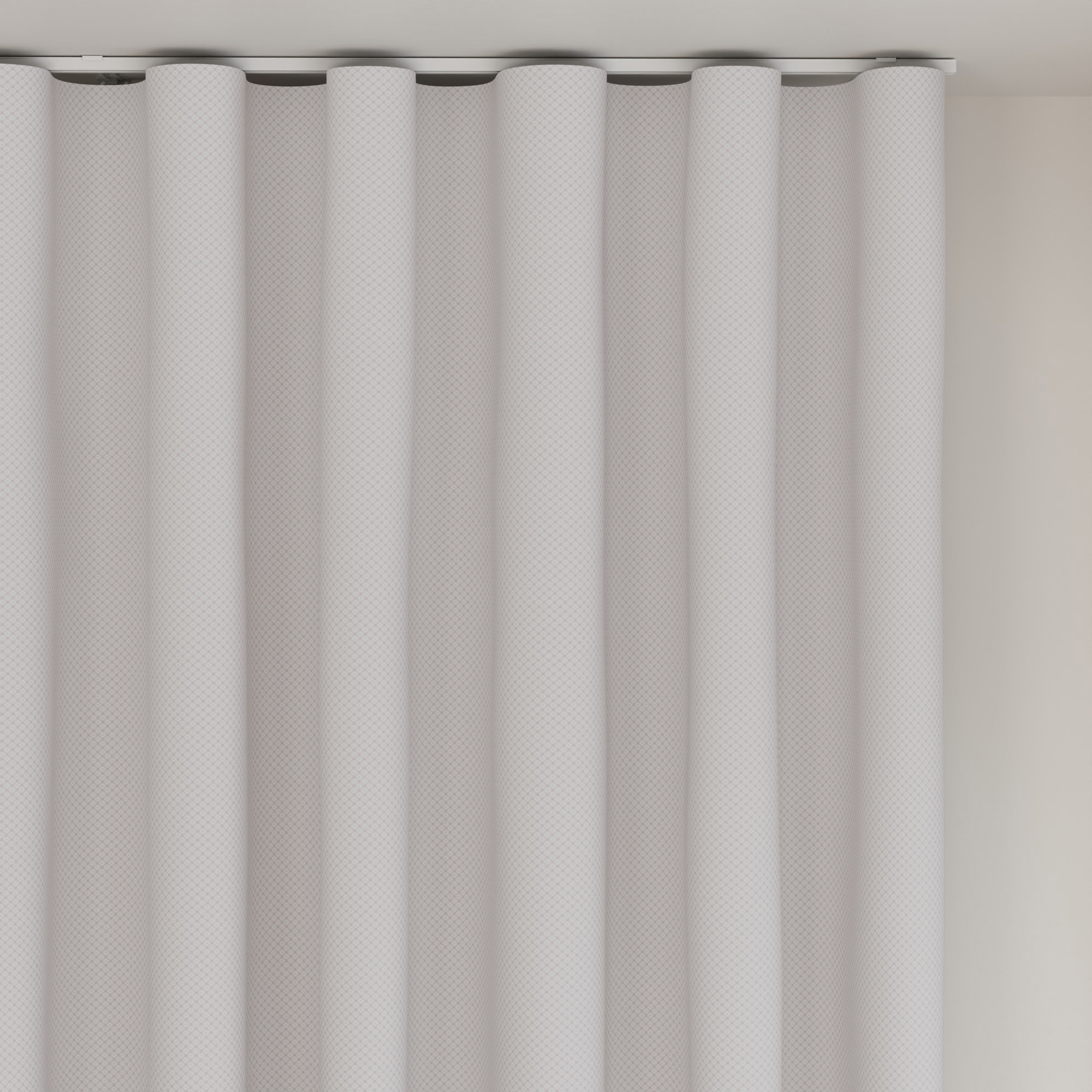 Laura Ashley Wickerwork Coral Pink Wave Curtain - Image 6