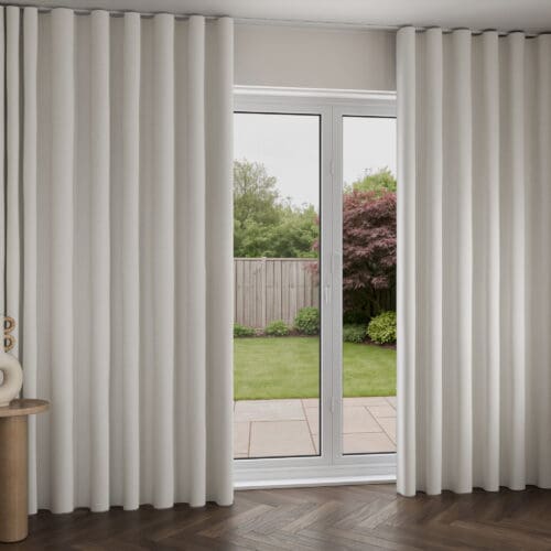 Laura Ashley Wickerwork Dove Grey Wave Curtain