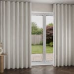 Laura Ashley Wickerwork Dove Grey Wave Curtain