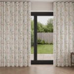 Laura Ashley Wild Meadow Coral Pink Wave Curtain