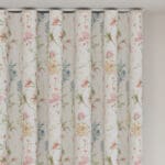 Laura Ashley Wild Meadow Coral Pink Wave Curtain