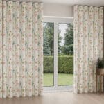 Laura Ashley Wild Meadow Crimson Wave Curtain