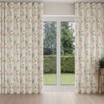 Laura Ashley Wild Meadow Crimson Wave Curtain
