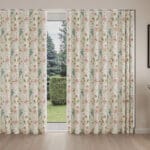 Laura Ashley Wild Meadow Crimson Wave Curtain