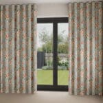 Laura Ashley Wild Roses Ochre Yellow Wave Curtain