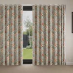 Laura Ashley Wild Roses Ochre Yellow Wave Curtain