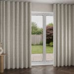 Laura Ashley Willow Leaf Chenille Natural Wave Curtain