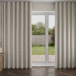 Laura Ashley Willow Leaf Chenille Natural Wave Curtain