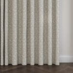 Laura Ashley Willow Leaf Chenille Natural Wave Curtain