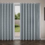 Laura Ashley Willow Leaf Chenille Pale Seaspray Wave Curtain