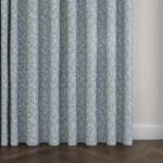 Laura Ashley Willow Leaf Chenille Pale Seaspray Wave Curtain