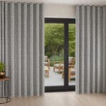Laura Ashley Willow Leaf Chenille Steel Wave Curtain