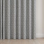 Laura Ashley Willow Leaf Chenille Steel Wave Curtain