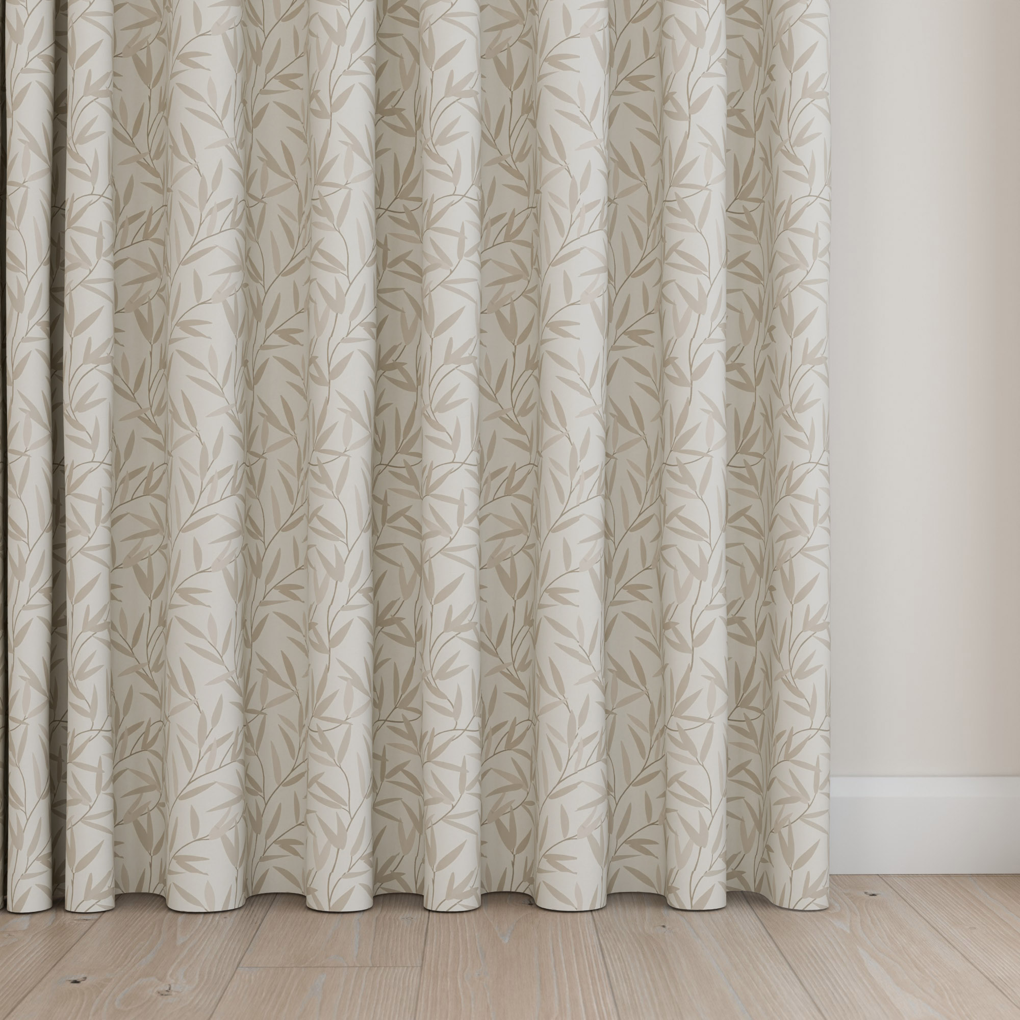 Laura Ashley Willow Leaf Natural Wave Curtain - Image 5