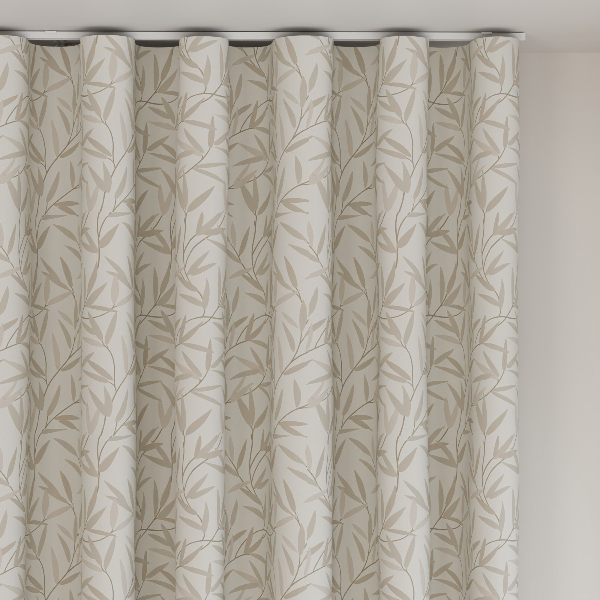 Laura Ashley Willow Leaf Natural Wave Curtain - Image 6