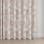 Laura Ashley Wisteria Coral Pink Wave Curtain