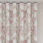 Laura Ashley Wisteria Coral Pink Wave Curtain