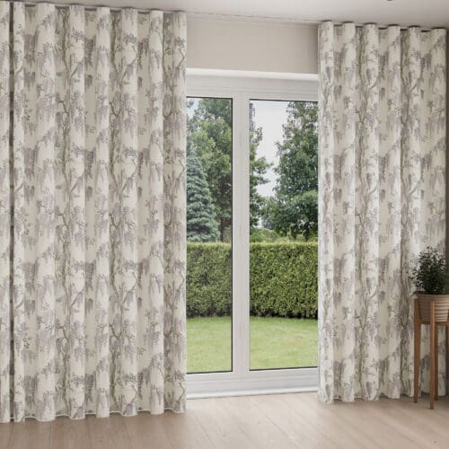 Laura Ashley Wisteria Lavender Wave Curtain