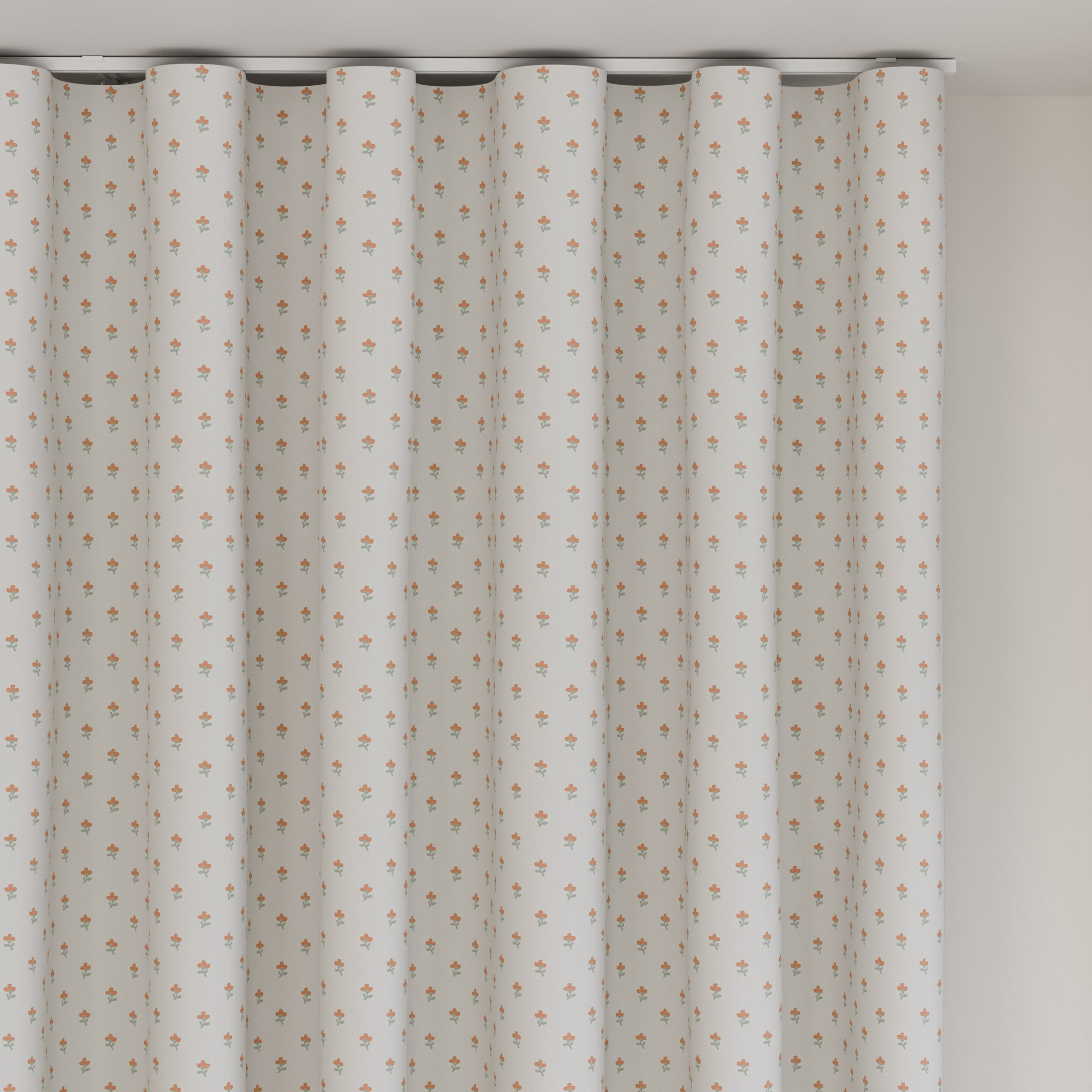 Laura Ashley Wood Violet Apricot Wave Curtain - Image 6