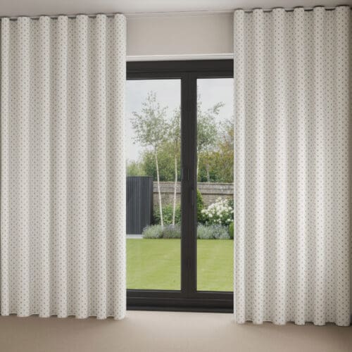 Laura Ashley Wood Violet Gold Wave Curtain