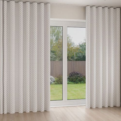 Laura Ashley Wood Violet Peony Pink Wave Curtain