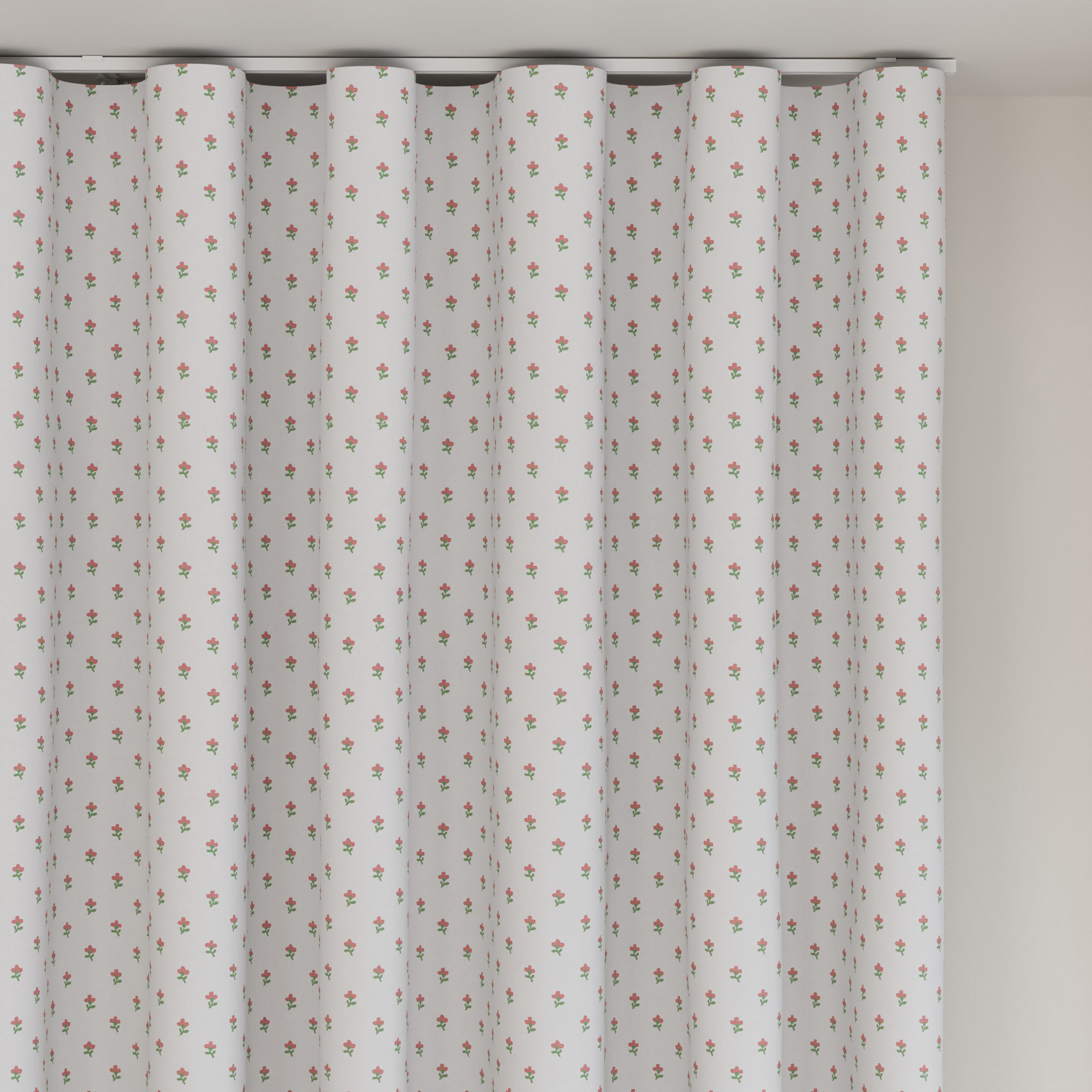 Laura Ashley Wood Violet Peony Pink Wave Curtain - Image 6