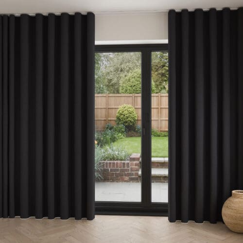 Cyrus Charcoal Wave Curtain