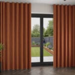 Cyrus Terracotta Wave Curtain