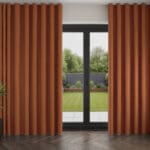 Cyrus Terracotta Wave Curtain