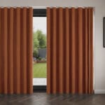 Cyrus Terracotta Wave Curtain