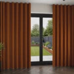 Harlow Rust Wave Curtain