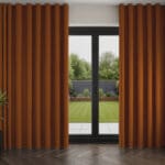 Harlow Rust Wave Curtain