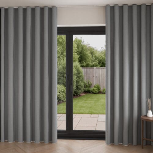 Harlow Slate Wave Curtain