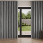 Harlow Slate Wave Curtain