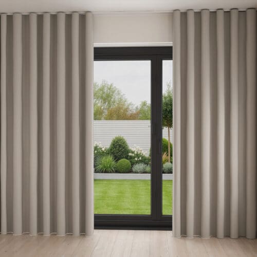 Harlow Oatmeal Wave Curtain