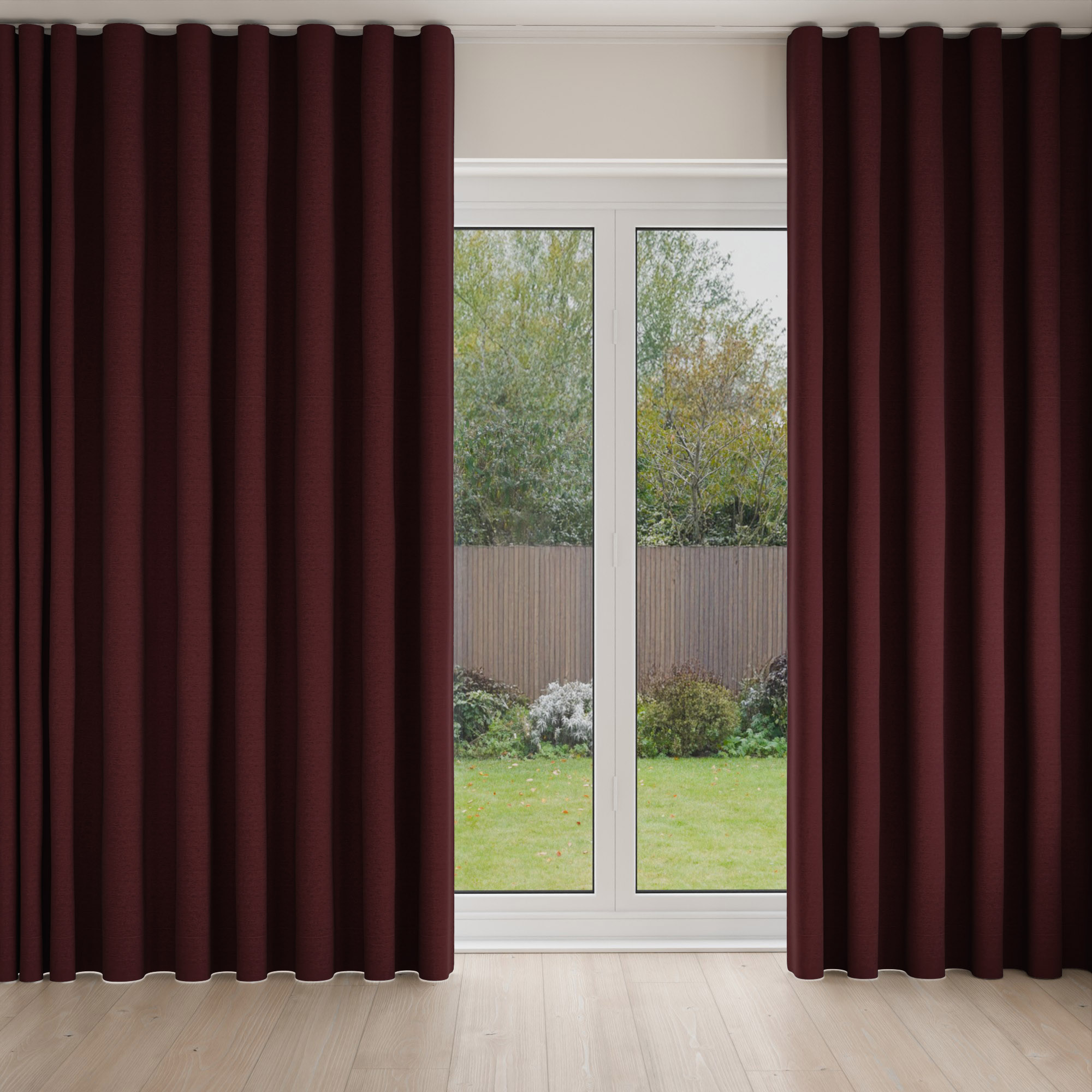 Keaton Claret Wave Curtain - Image 3