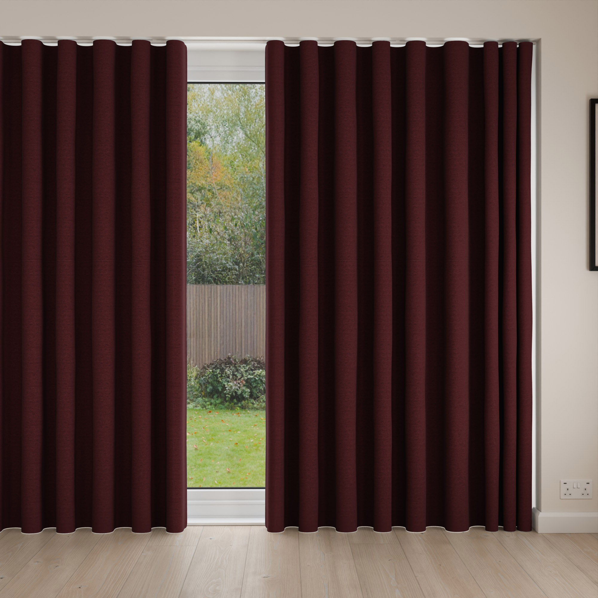 Keaton Claret Wave Curtain - Image 4