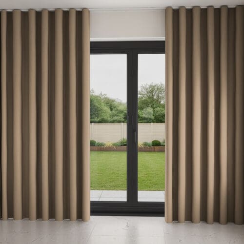 Keaton Latte Wave Curtain