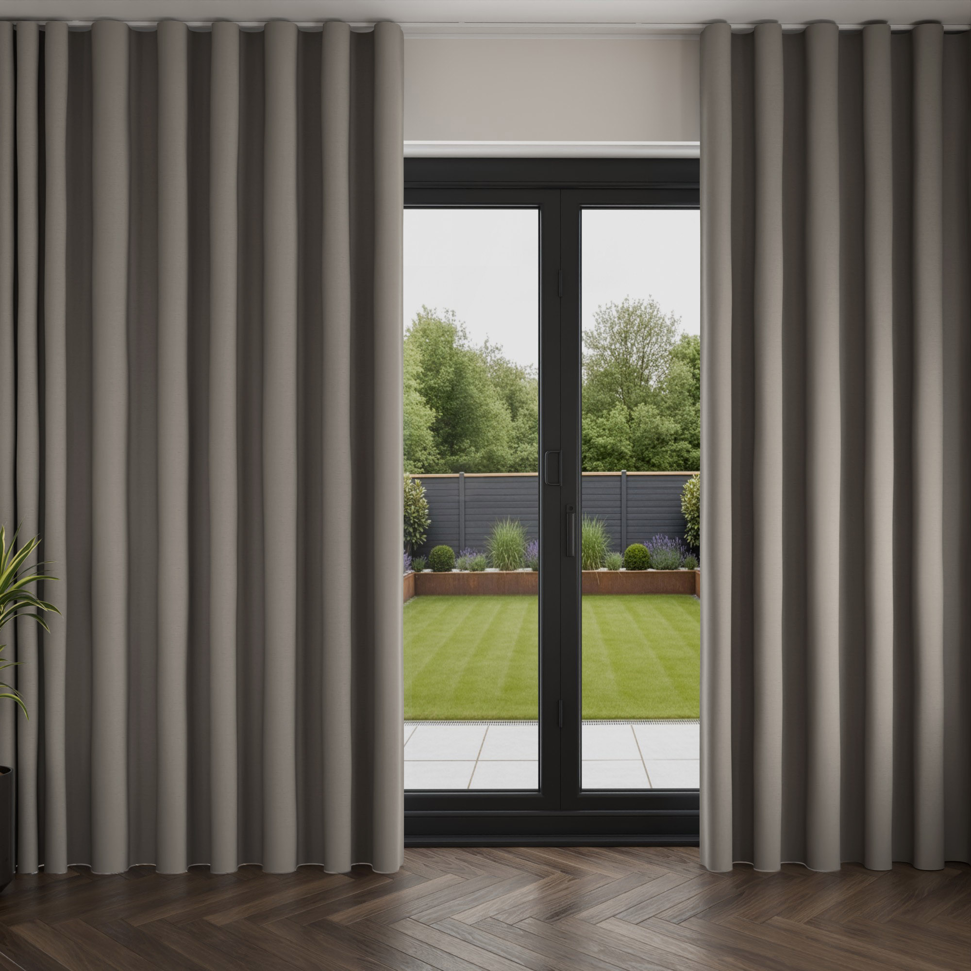 Keaton Pewter Wave Curtain - Image 3