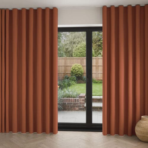 Keaton Rust Wave Curtain