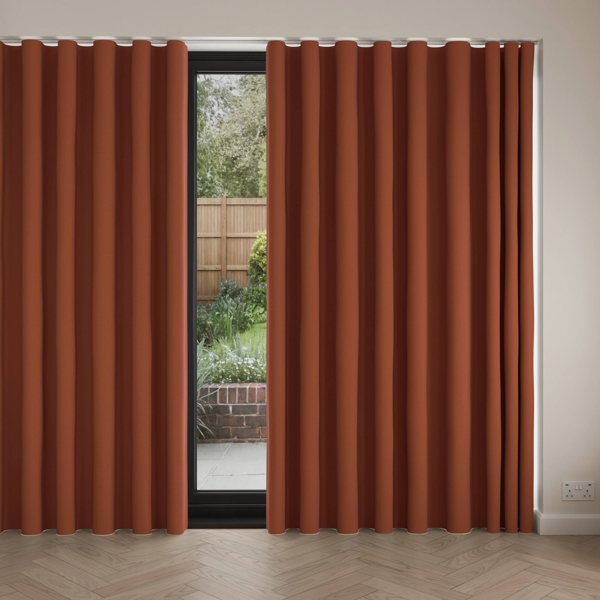 Keaton Rust Wave Curtain - Image 4
