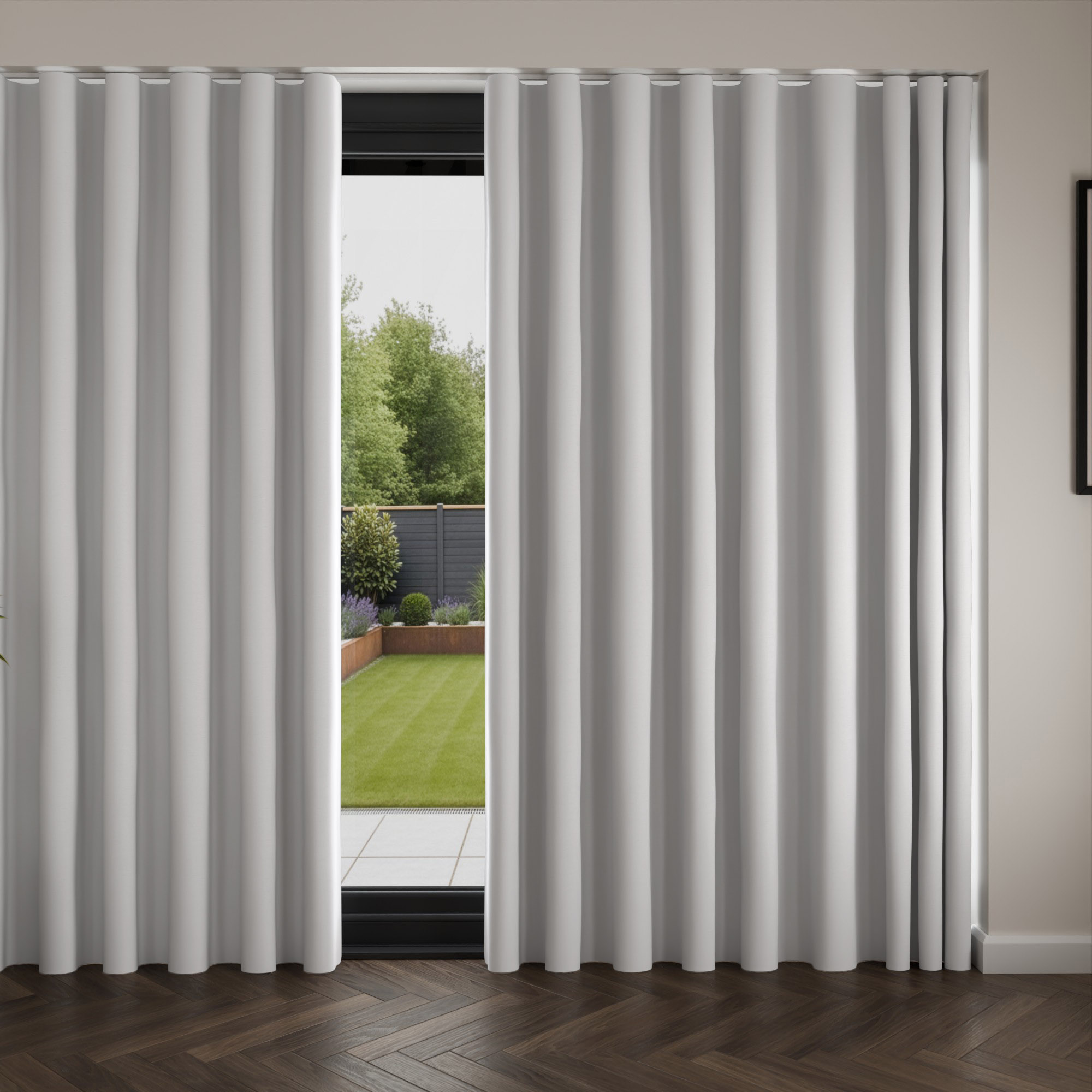Keaton White Wave Curtain - Image 4