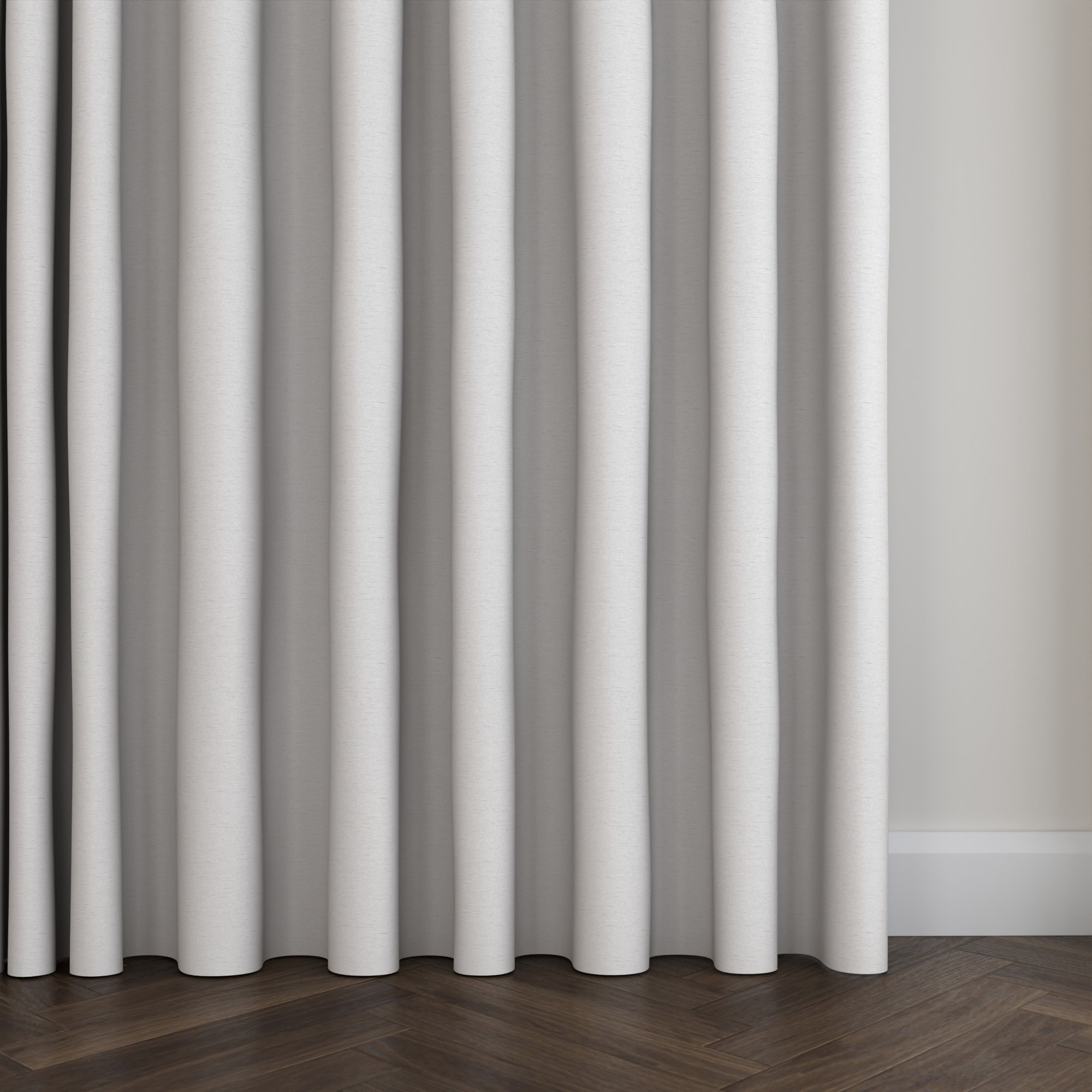 Keaton White Wave Curtain - Image 5