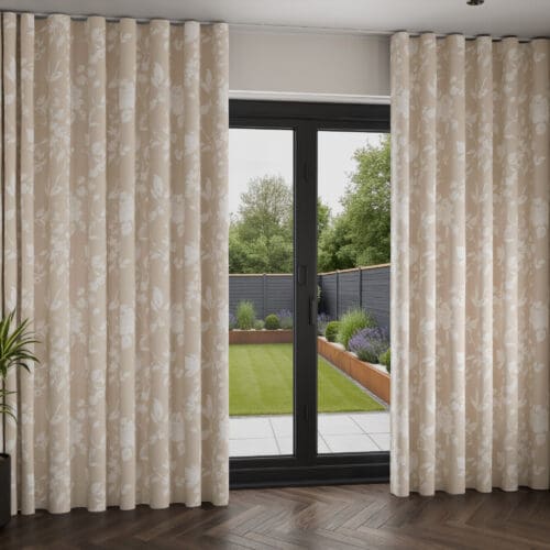 Ledger Cream Wave Curtain
