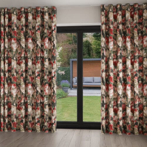 Mara Scarlet Wave Curtain