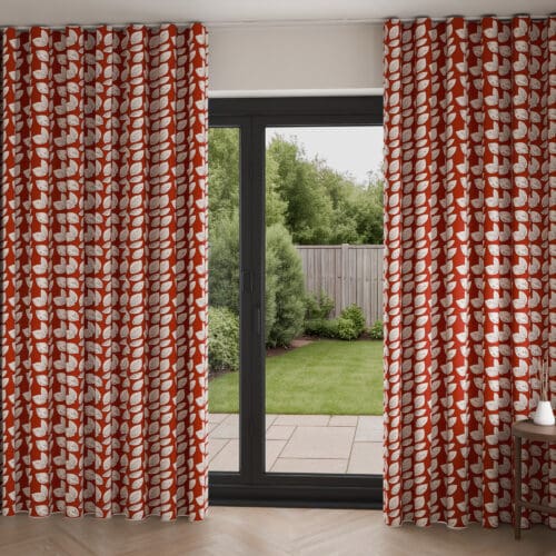 Hardy Ruby Wave Curtain