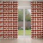 Crosby Scarlet Wave Curtain