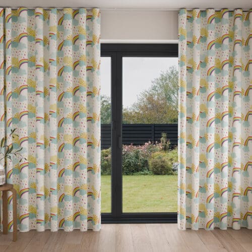 Rainbow Skies Multi Wave Curtain