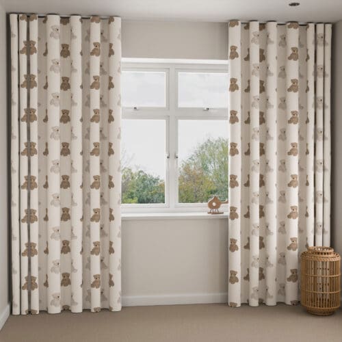 Teddies Cream Wave Curtain